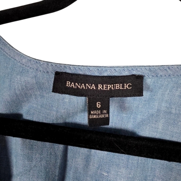 Banana Republic Light Blue Denim Mini Dress Size 6 - Picture 5 of 9